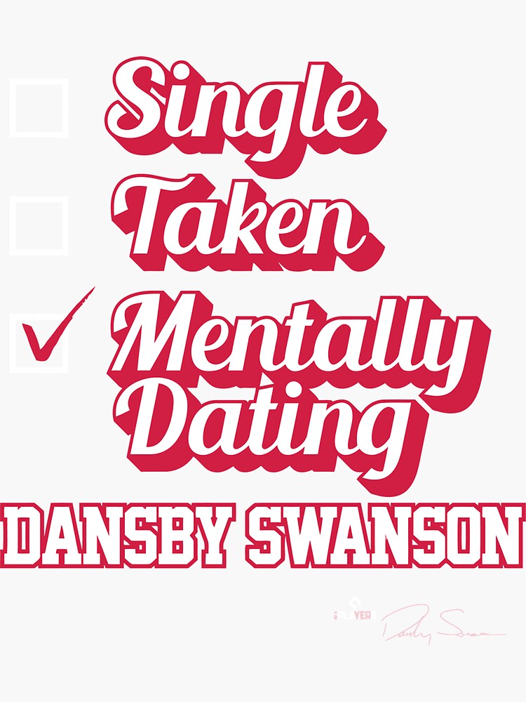 dansby swanson jersey Sticker for Sale by madisonsummey