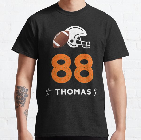 Demaryius Thomas Name & Number Game Day V-Neck T-Shirt - Navy - Tshirtsedge