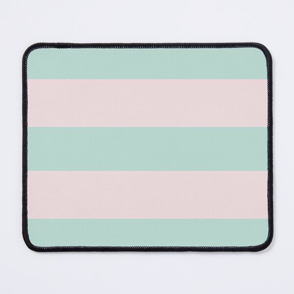 Item preview, Large PALE PINK and MINT GREEN Horizontal STRIPES designed and sold by RachelMacht.