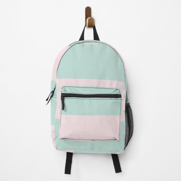 Item preview, Large PALE PINK and MINT GREEN Horizontal STRIPES designed and sold by RachelMacht.