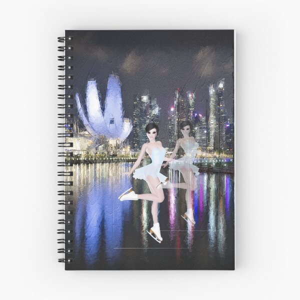 Item preview, Abstract ice skater at night designed and sold by Areashor.