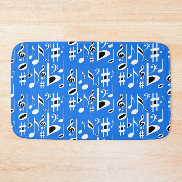 Item preview, Music Notes Blue Retro Design designed and sold by SillaHoekstra.