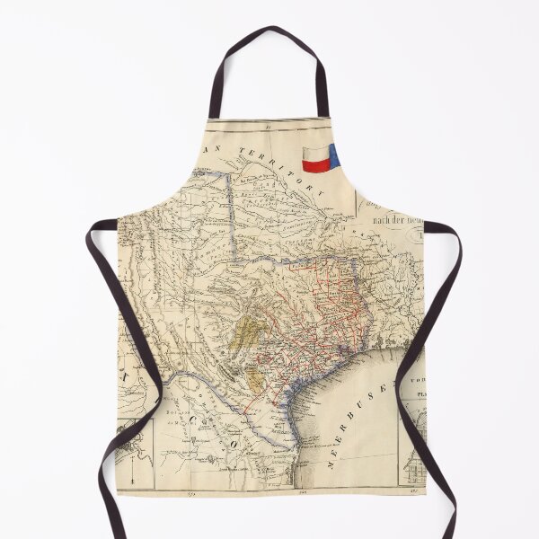 Item preview, Texas State Map, 1849 by Baedeker designed and sold by nextstepdesigns.