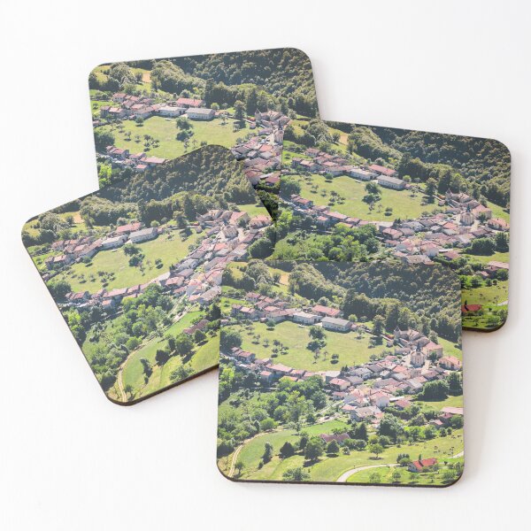 Item preview, Mountain winding road leading to old French village in circle shape designed and sold by Grégory DUBUS.