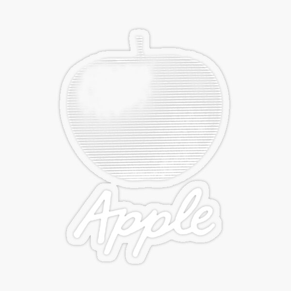 "Apple Records white label linear logo" Sticker for Sale by earcandy