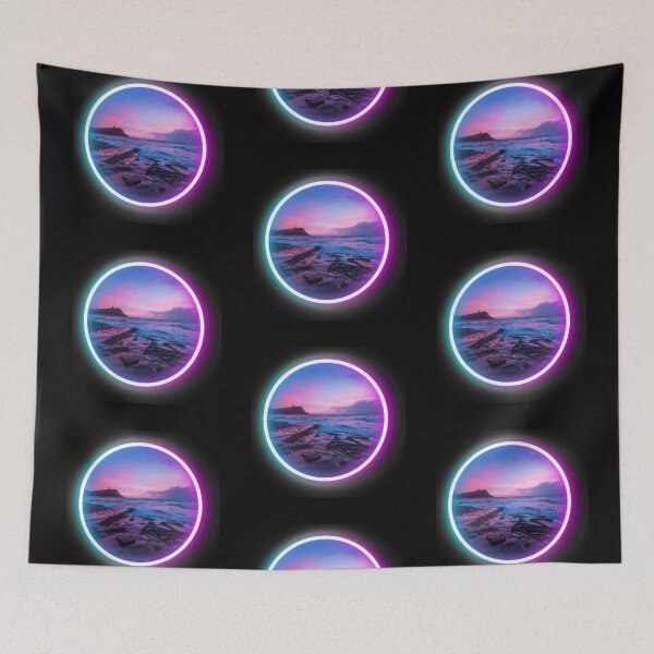 Item preview, neon ocean sunset landscape designed and sold by Starlordstore.