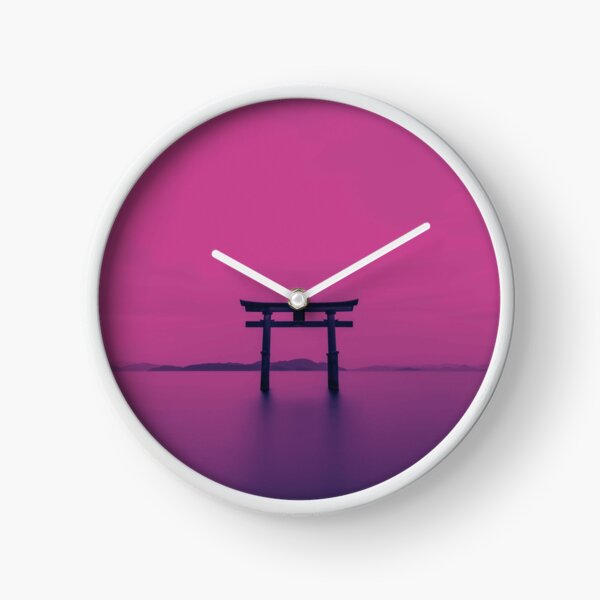japanese torii gate [during sunrise] Clock