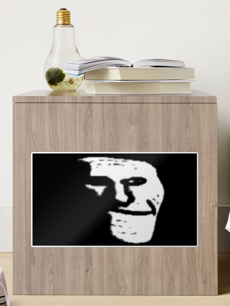 Depressed Sad Troll face MEME Sticker by Keles