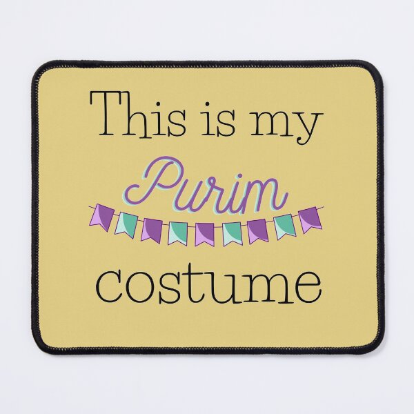 Item preview, This is my Purim costume, funny, Jewish Purim,purple and mint colors, Gift t-shirts, masks designed and sold by Fragrance7.