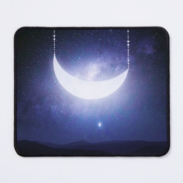 Item preview, Swinging moon over blue night sky  designed and sold by Yasmine khalifa.
