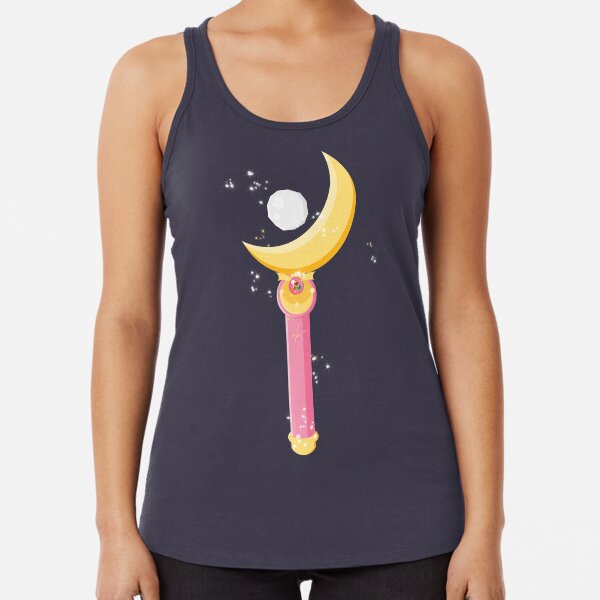 Sailor Moon Moon Stick Racerback Tank Top