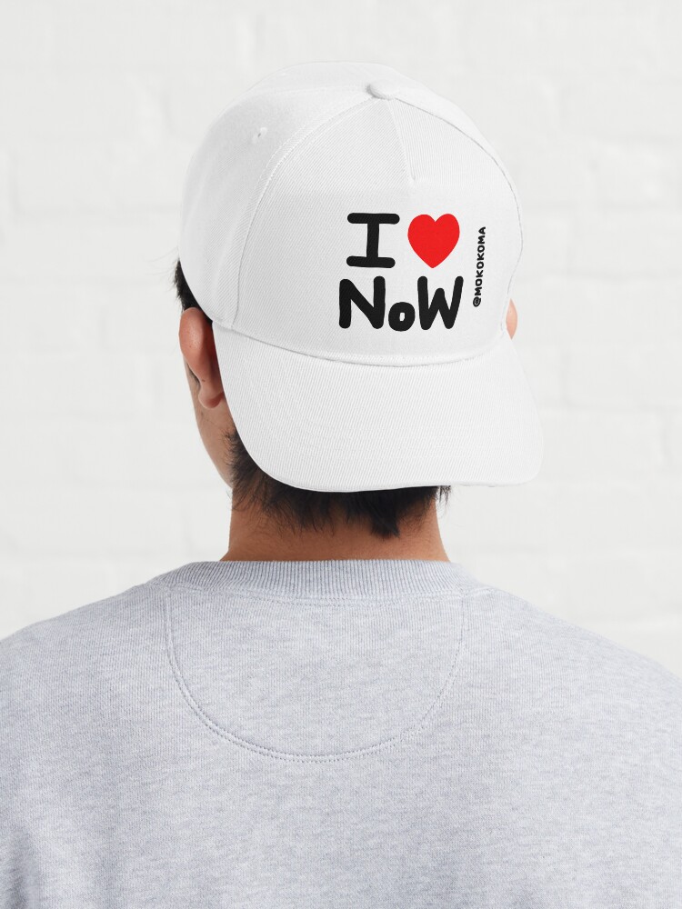 Alternate view of I LOVE NoW (Black Text) Cap