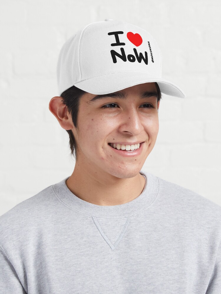 Alternate view of I LOVE NoW (Black Text) Cap