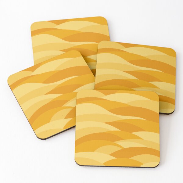 Artikelvorschau, Desert Dune, Abstract Pattern #13 Bright Yellow entworfen und verkauft von bubblyshades.
