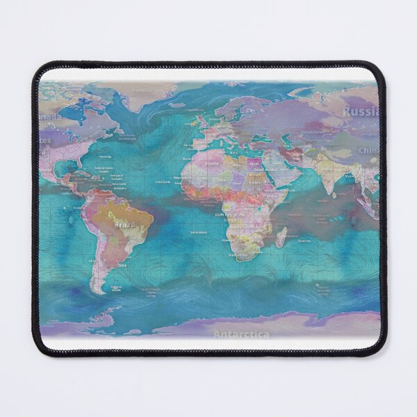 Item preview, World Map with Misery Index and Wind Current Overlay (Dec 2021) designed and sold by rgbguy.
