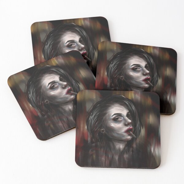 Item preview, brunette girl smokes designed and sold by AlinaGil.
