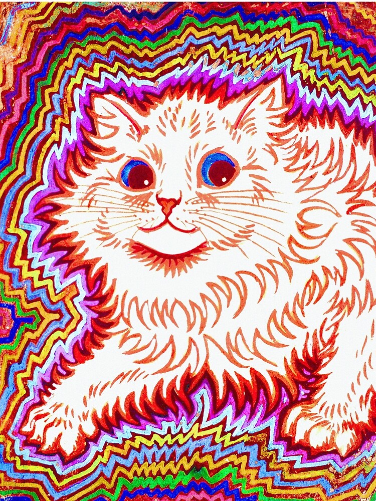 psychedelic cat painting