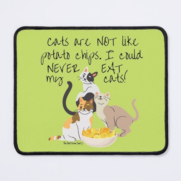 Item preview, Cats Are Not Potato Chips - Lime designed and sold by DarkGreenSoul.