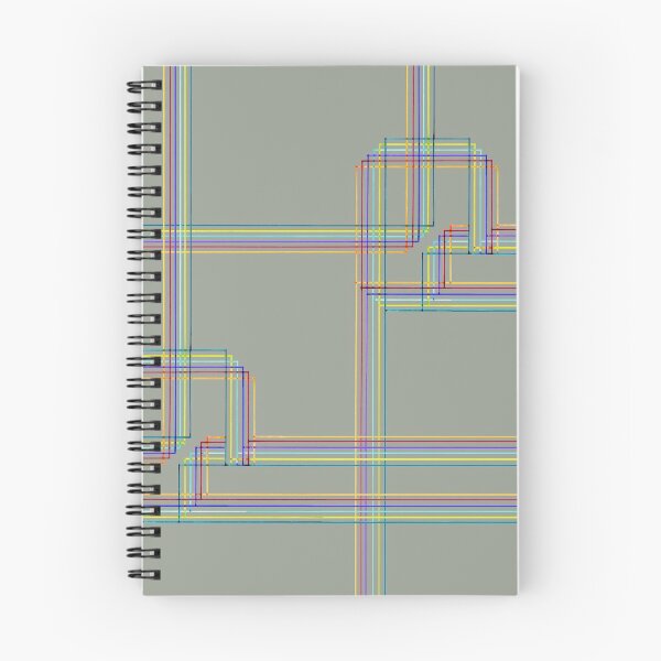 Item preview, Parallel and perpendicular hand-drawn felt-tip pen lines on soft gray designed and sold by Istvan Ocztos.