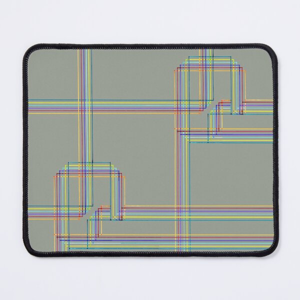 Item preview, Parallel and perpendicular hand-drawn felt-tip pen lines on soft gray designed and sold by Istvan Ocztos.