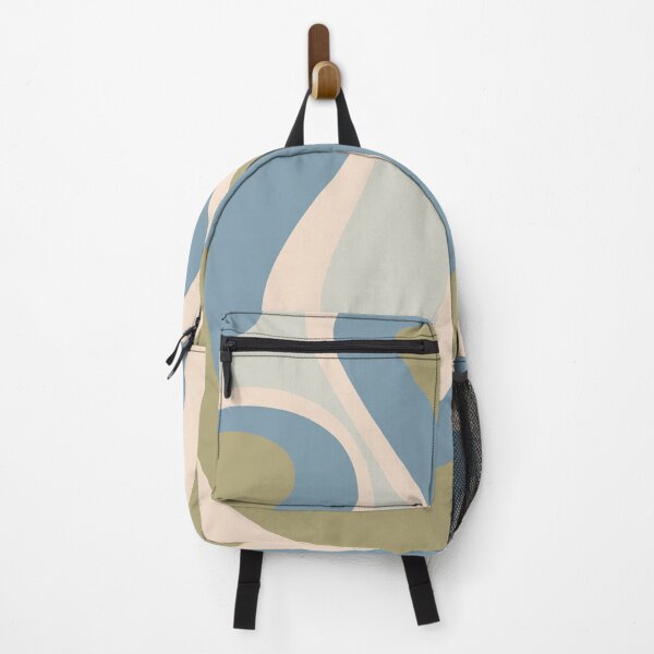 Item preview, Too Groovy Retro Abstract Pattern in Muted Light Blue, Green, and Cream designed and sold by kierkegaard.