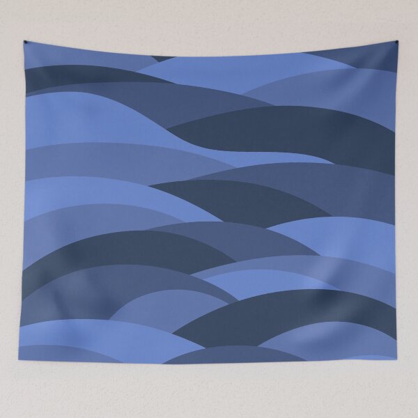 Artikelvorschau, Desert Dune, Abstract Pattern #15 Purple Blue entworfen und verkauft von bubblyshades.