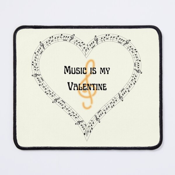 Item preview, Music is my valentine - Music Lovers designed and sold by DigitalArtTrend.