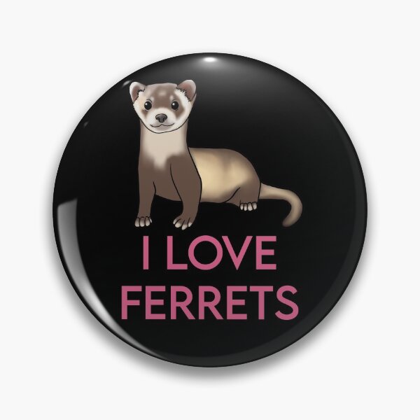 Item preview, I Love Ferrets for Ferret Lovers, Pink designed and sold by Mochi-Merch.