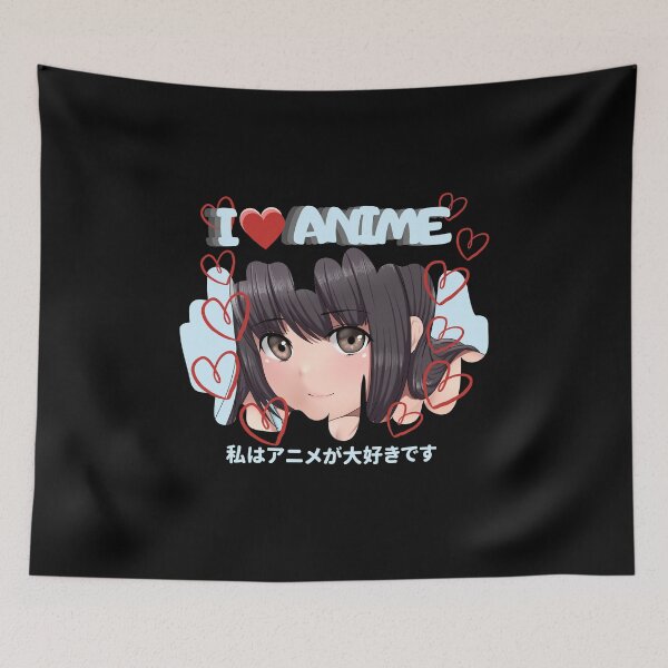 Item preview, I love anime, animeaddicted, anime girl designed and sold by allycat57.