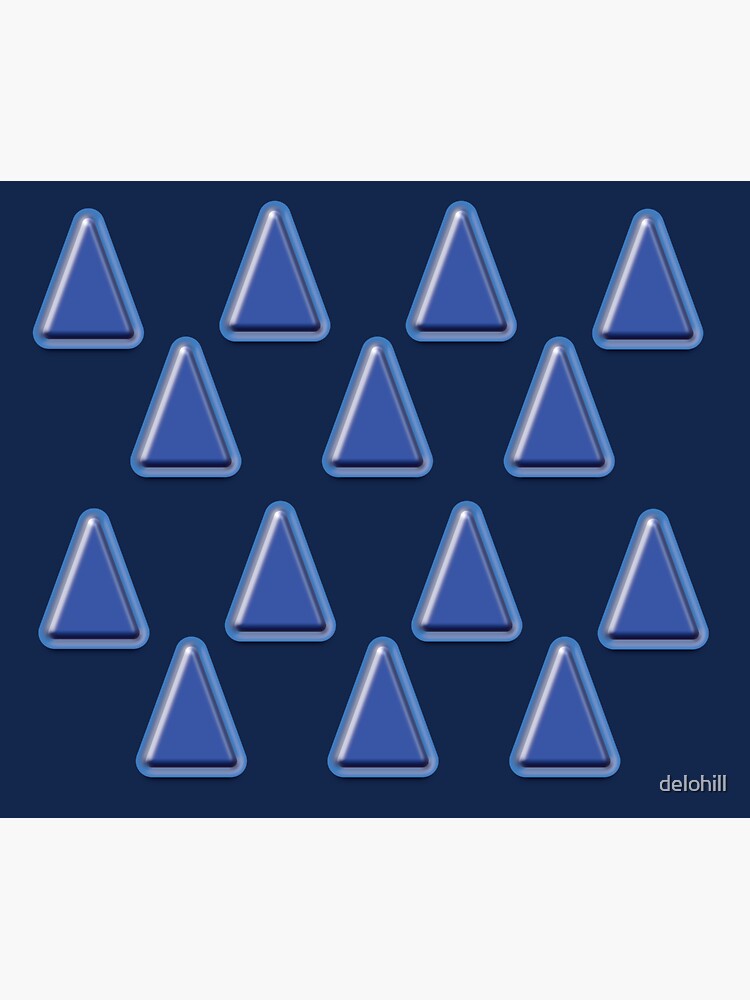 "Contemporary Retro Triangle Art Graphic Design" Sticker by delohill