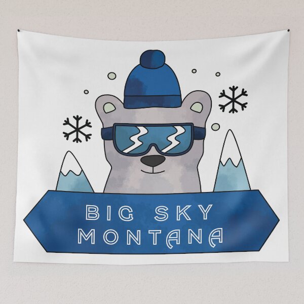 Item preview, Big Sky, Montana, Cool Bear designed and sold by artdesignforyou.