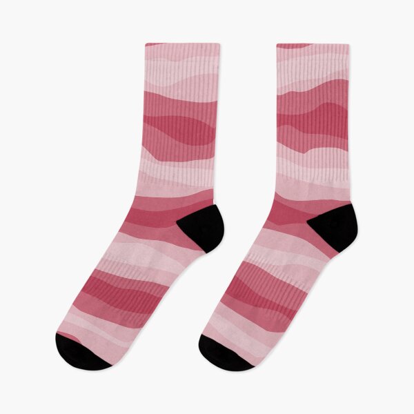 Aperçu de l'œuvre Interchangeable Lines, Abstract Bacon Pattern #1 Pink créée et vendue par bubblyshades.