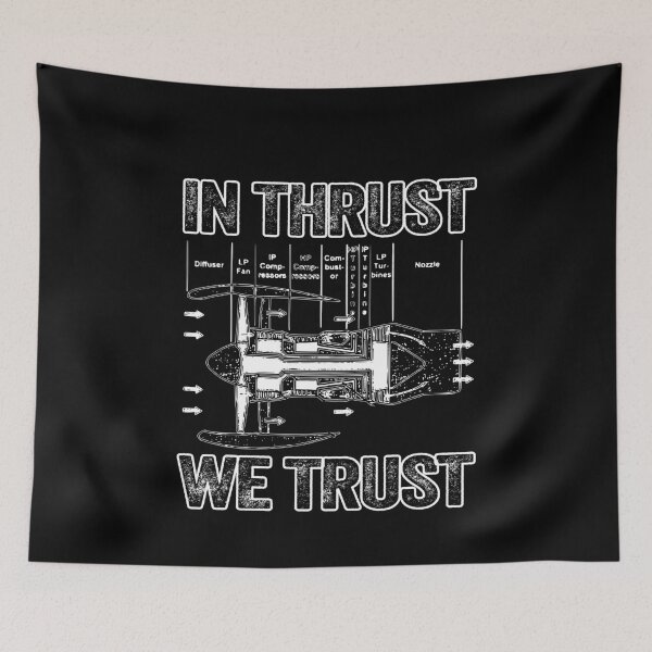 Item preview, In Thrust We Trust - Vintage Design designed and sold by FouDeeziner.