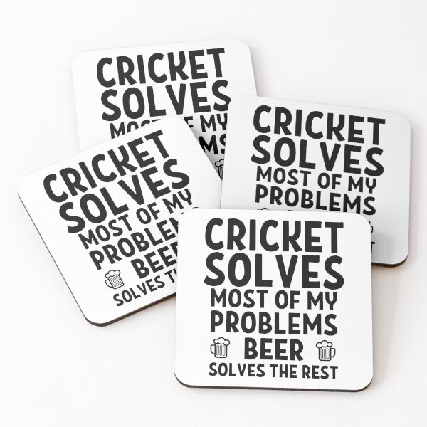 Item preview, Cricket solves most of my problems. Beer solves the rest. designed and sold by TheGreenGoat.