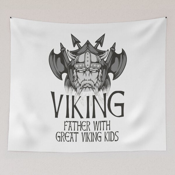 Item preview, Viking Father With Great Viking Kids designed and sold by Midgardr.