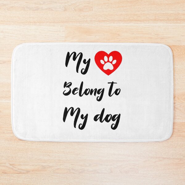 Item preview, Funny Valentine's Day Saying: My Heart Belongs To My Dog designed and sold by AMINE  ★★★★★.