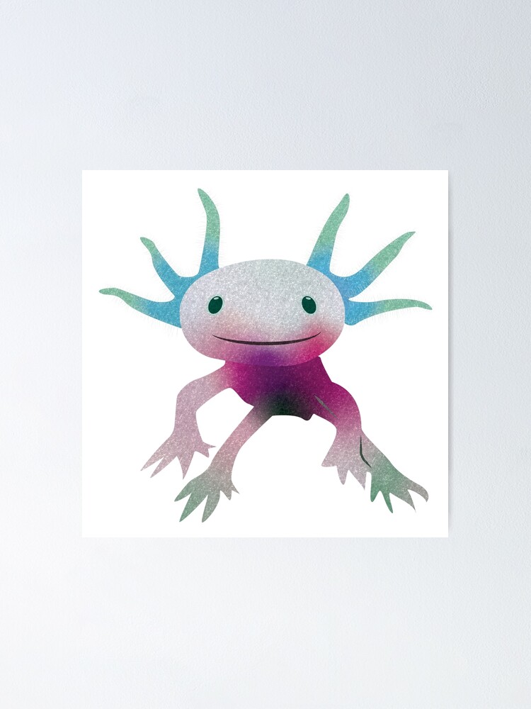 Cute Axolotl Gift Ideas' Poster, picture, metal print, paint by TW