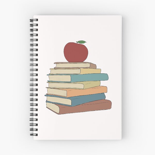 Item preview, Apple on Book Stack - Red Apple & Books - Stack of Books with Apple designed and sold by Mrs-PenLine.