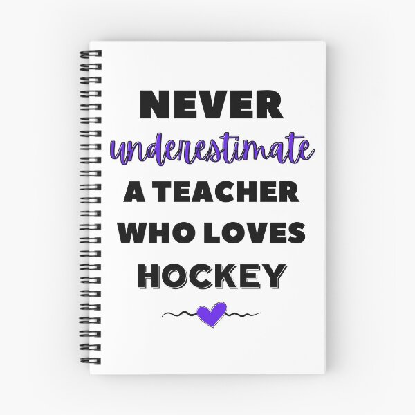Item preview, Never underestimate a teacher who loves hockey designed and sold by TheGreenGoat.