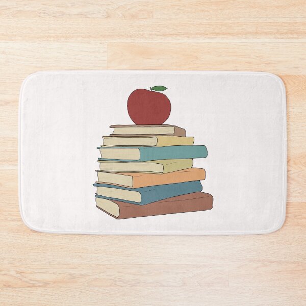 Item preview, Apple on Book Stack - Red Apple & Books - Stack of Books with Apple designed and sold by Mrs-PenLine.