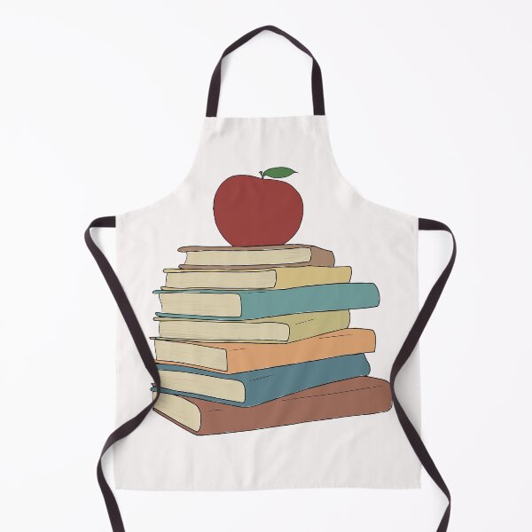 Item preview, Apple on Book Stack - Red Apple & Books - Stack of Books with Apple designed and sold by Mrs-PenLine.