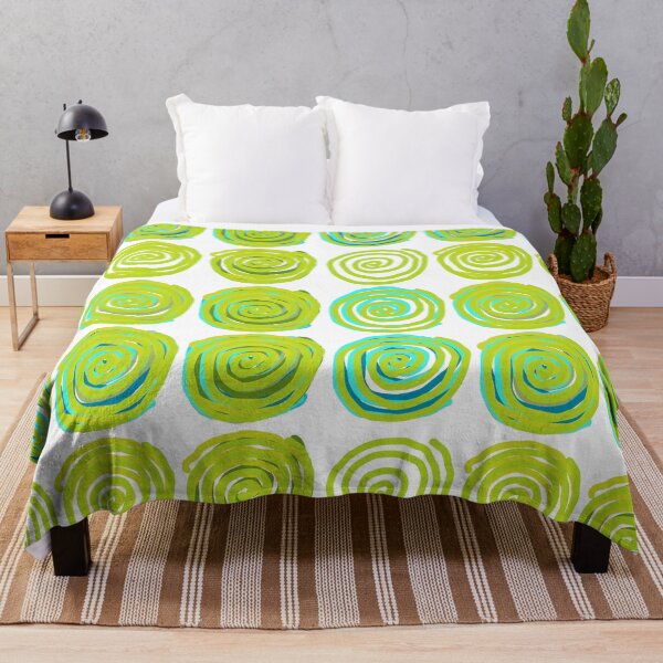 Item preview, Green spirals designed and sold by ArteAnnie.