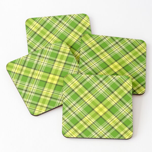 Item preview, Tartan Plaid 3 in Green, Yellow and White designed and sold by AlteredAtelier.