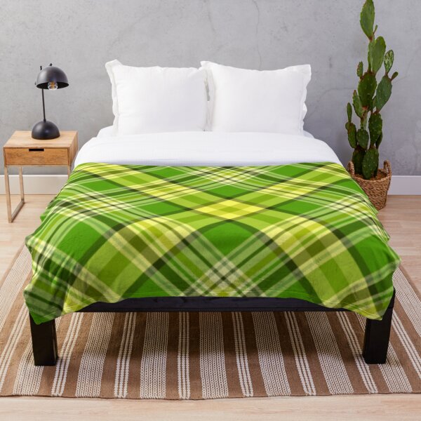 Item preview, Tartan Plaid 3 in Green, Yellow and White designed and sold by AlteredAtelier.