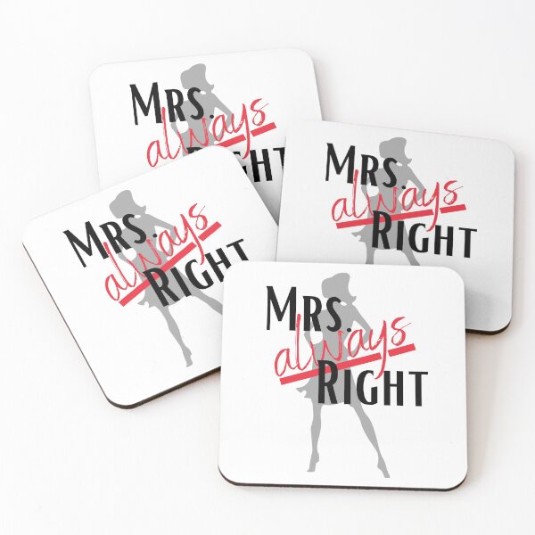 Item preview, Mrs. always right funny valentine 2022 gift for her designed and sold by reka88.