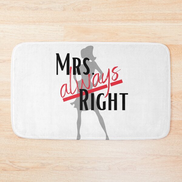 Item preview, Mrs. always right funny valentine 2022 gift for her designed and sold by reka88.