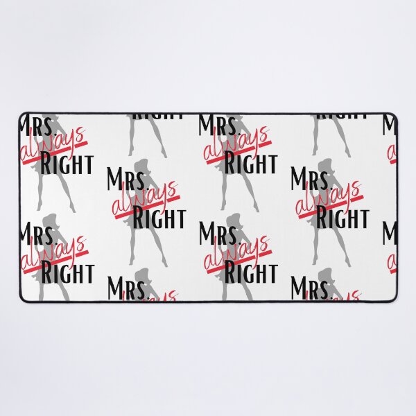 Item preview, Mrs. always right funny valentine 2022 gift for her designed and sold by reka88.