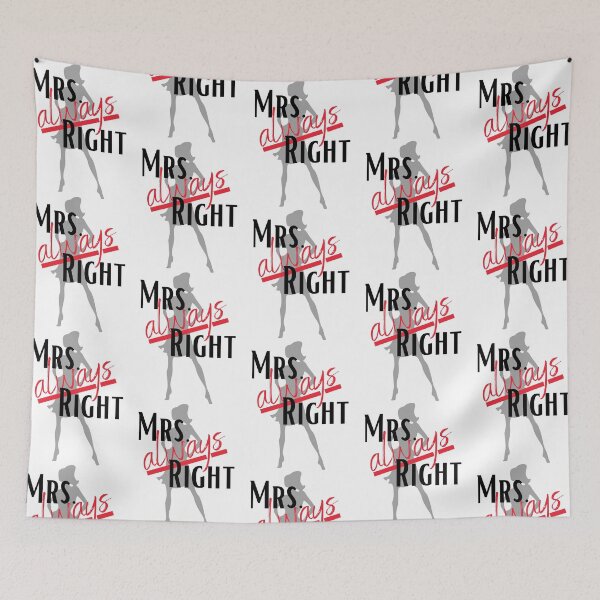 Item preview, Mrs. always right funny valentine 2022 gift for her designed and sold by reka88.
