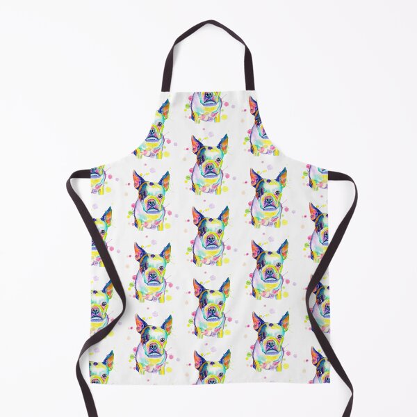 Item preview, Whimsical Splashy Rainbow Boston Terrier designed and sold by CariJohnstonArt.