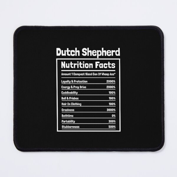 Item preview, Dutch Shepherd Nutrition Facts Funny Dog Gift designed and sold by Guarddogdrive.